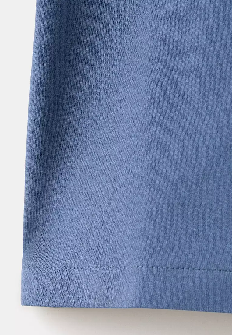 Buttoned Cotton T-Shirt