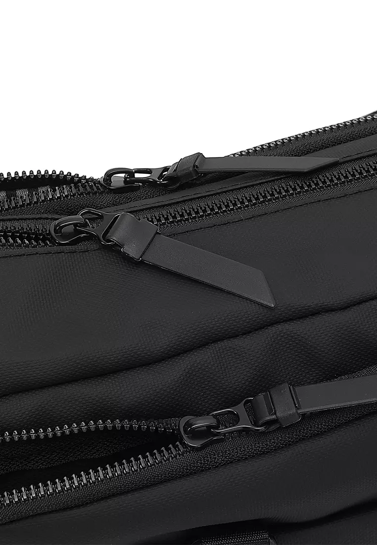 Men's Waist Bag / Belt Bag / Chest Bag - Black