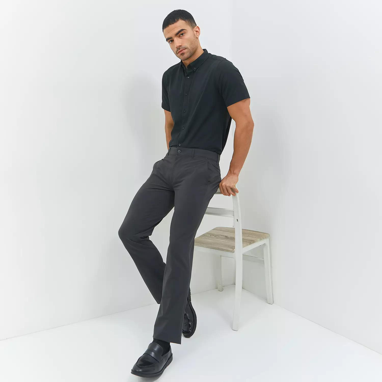 Jobb Kenzio Celana Panjang Comport Fit Dark Grey Warna Dark Grey
