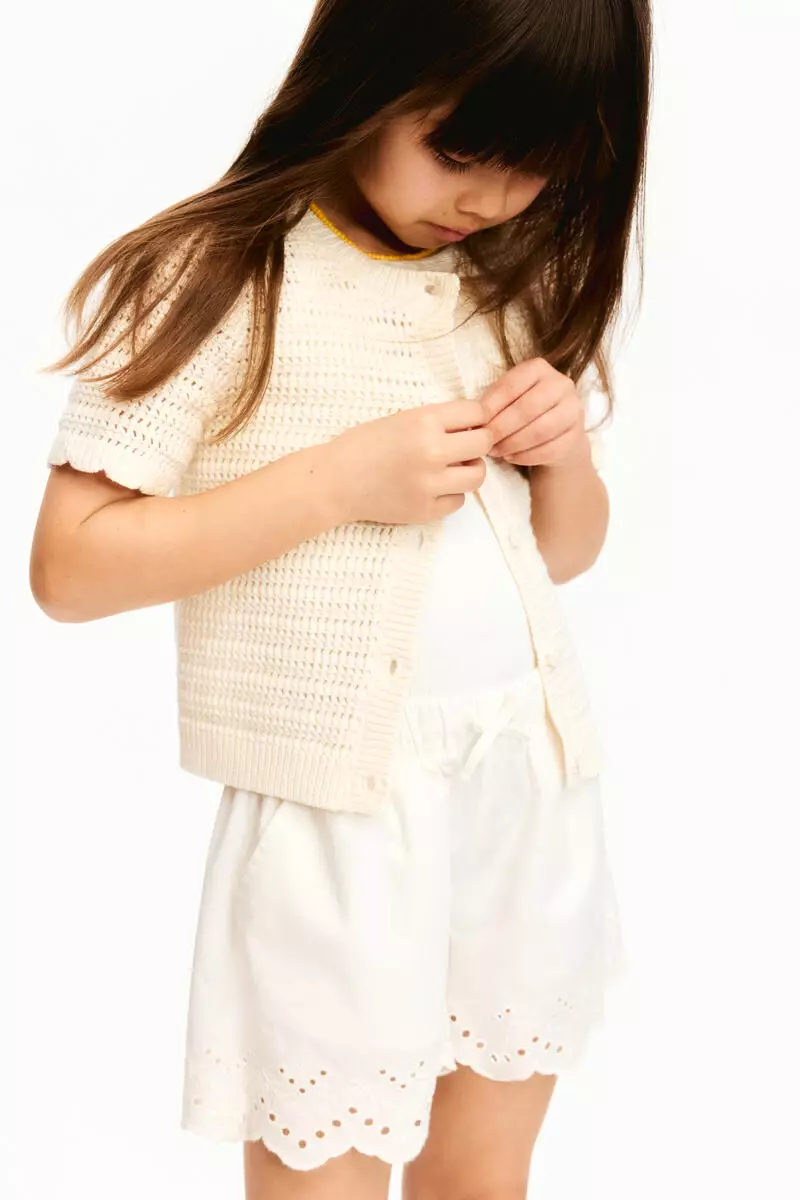 Broderie-anglaise shorts