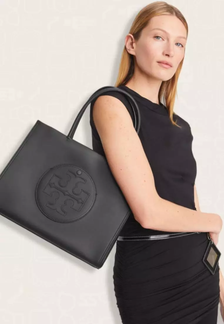 Tory Burch Small Ella Bio Tote Black