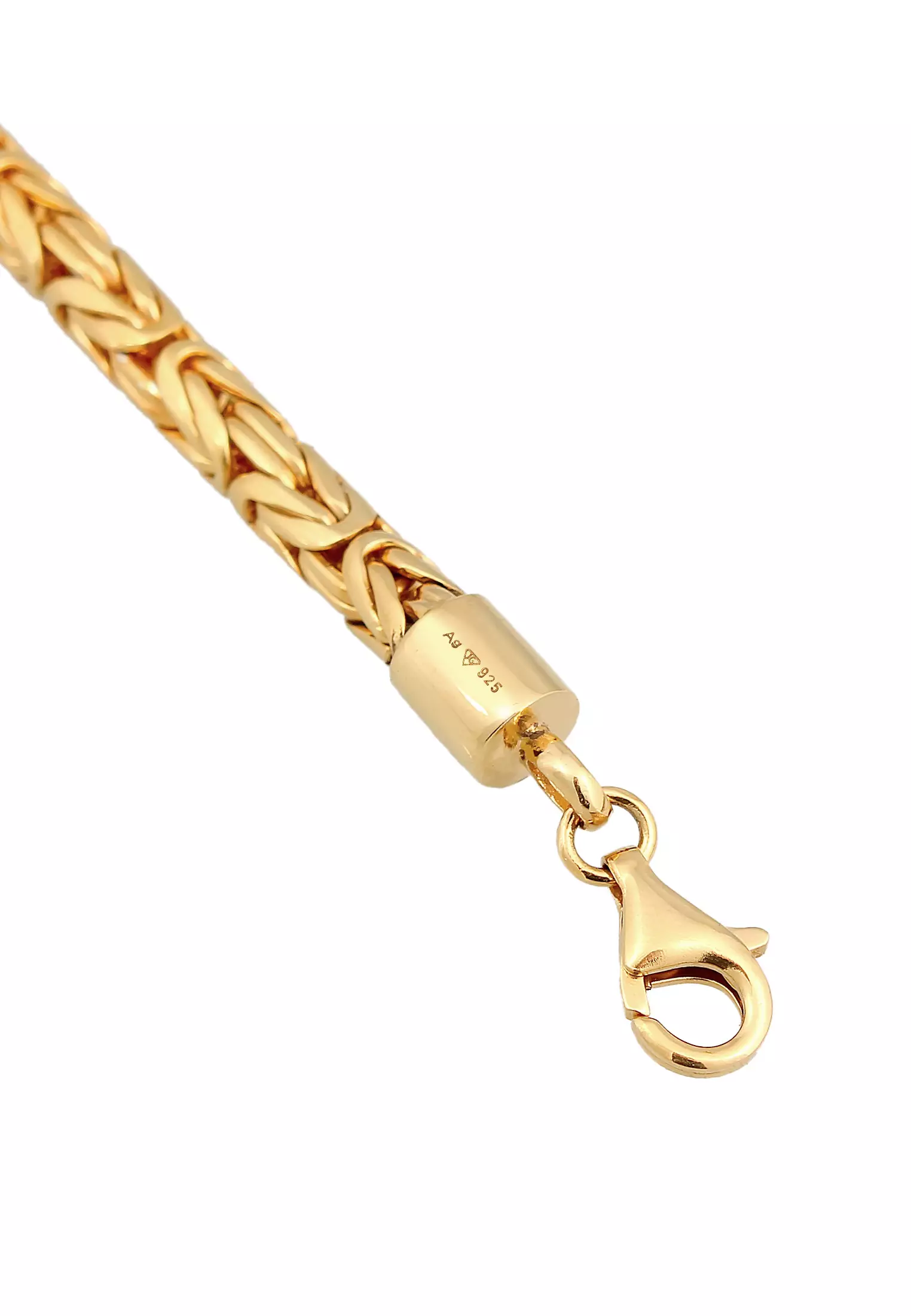 Bracelet Men Round Links Trend Gold Plated