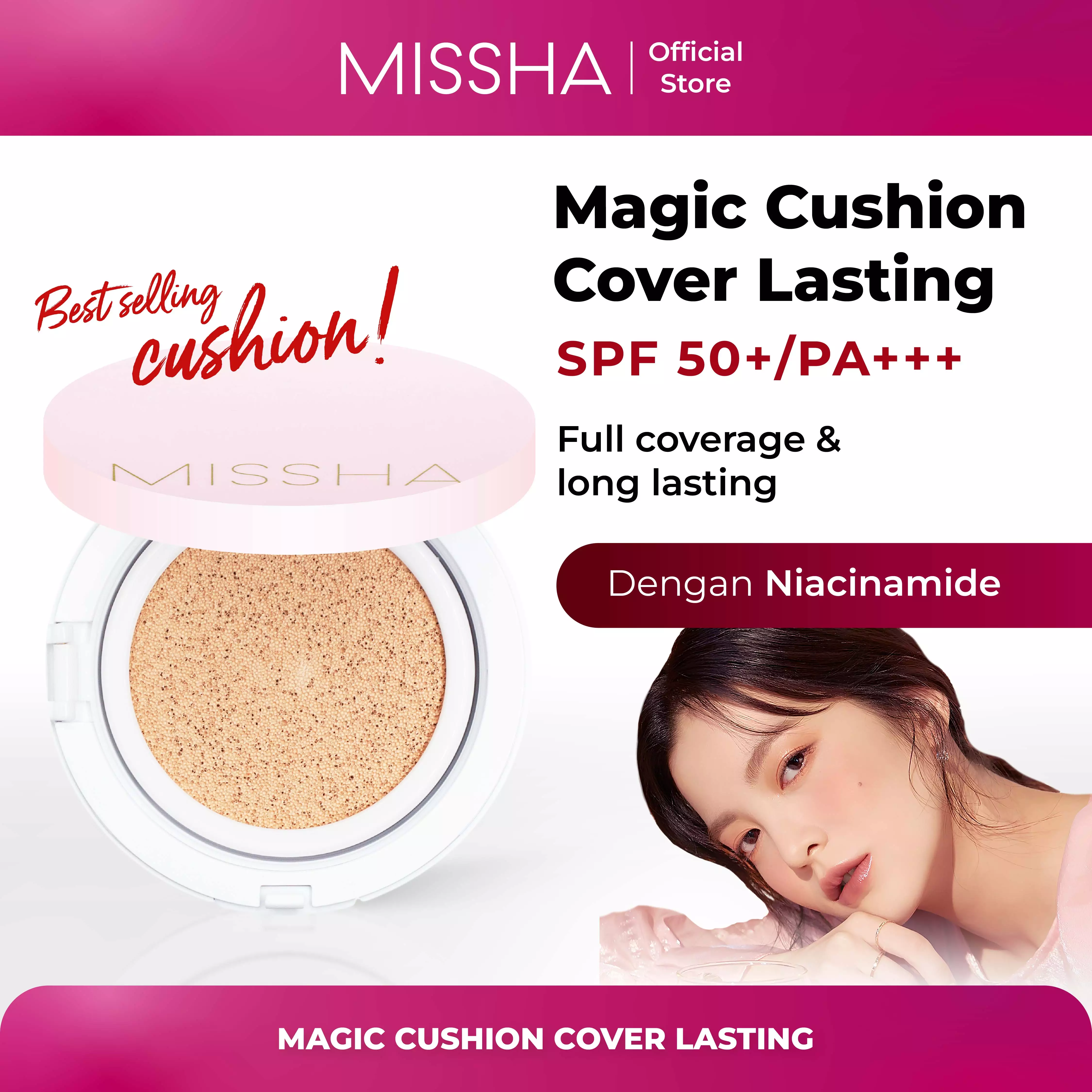 MISSHA Magic Cushion Cover Lasting Spf 50+/ Pa+++ ( No.21) (No Refill)