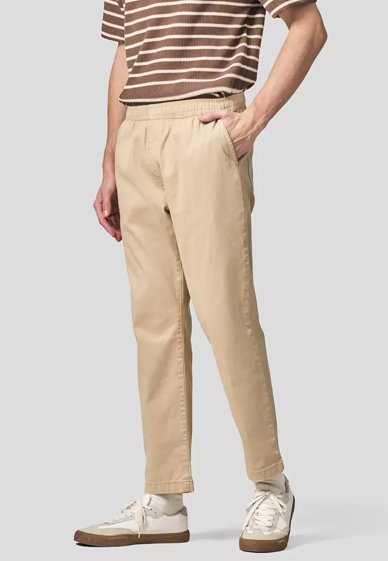 Regular Fit Pull Up Trousers