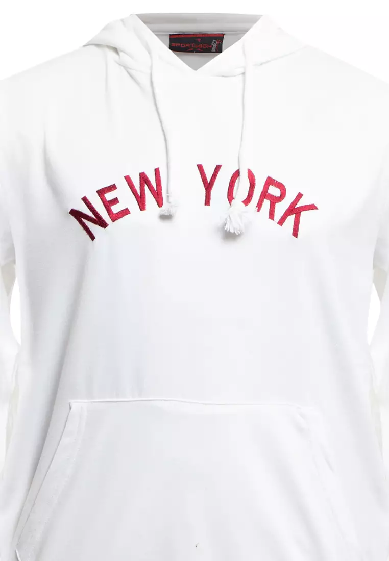 Long Sleeve Hoodie Hodey No Zipper Bordir New York