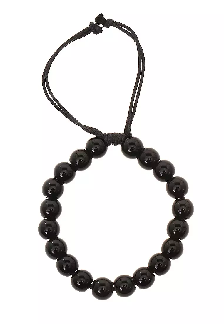 Omrish Bracelet Gelang Pria Motif Jangkar One Set Material Paracord ORIGINAL - Black