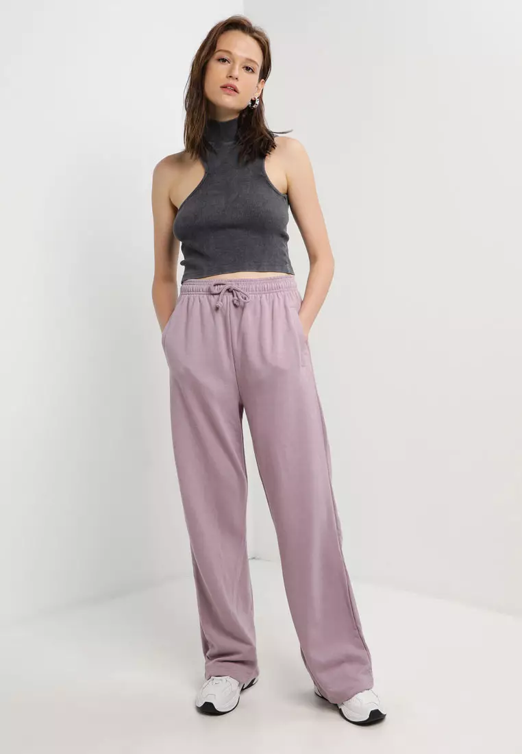 Buy TOPSHOP Co Ord Acid Wash Cut Out Funnel Crop Top 2024 Online