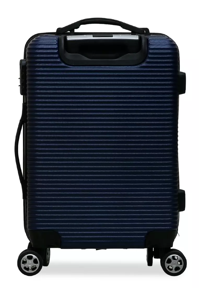 Carlton Koper Hardcase Unisex Size 20 Inch Uniqe Design Tas Travel Large Compartment Material ABS+PVC Coated ORIGINAL - Blue