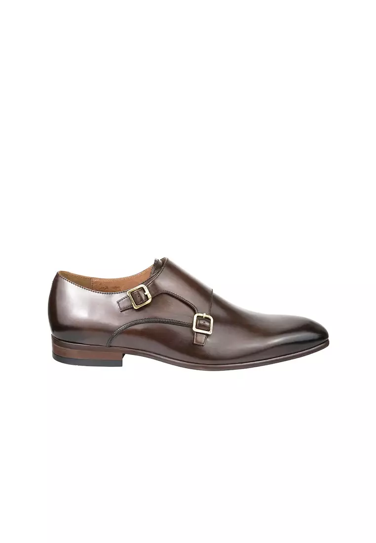 FLICKER Plain Toe Double Monk Strap