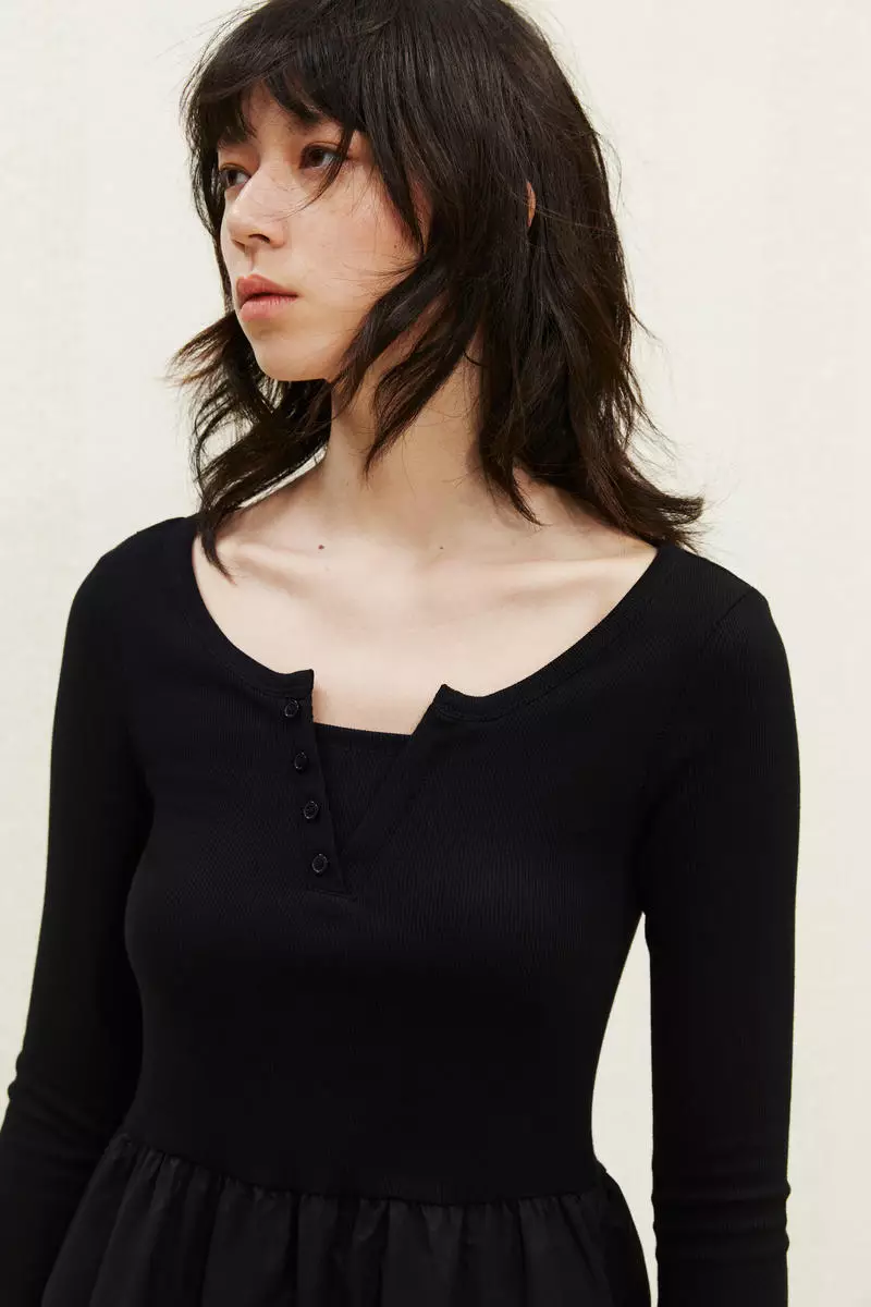 Jersey-bodice dress