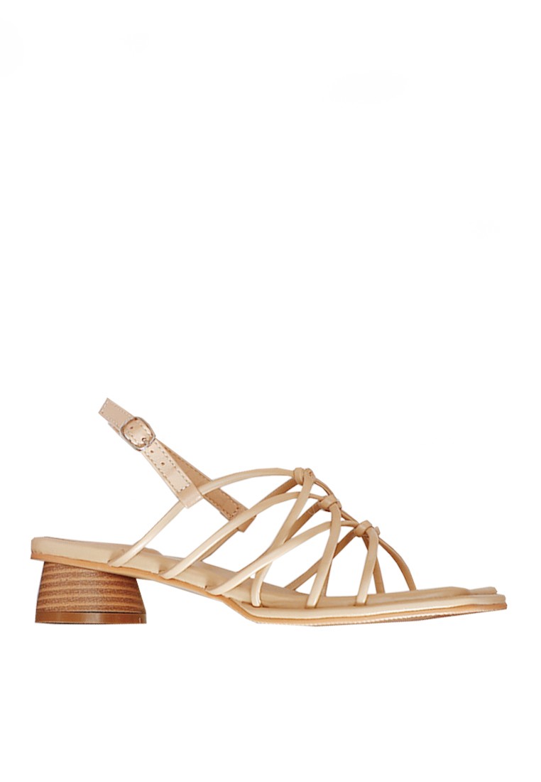 VANSA Fashion Knotted Strap Mid Heel Sandals VSW-S36