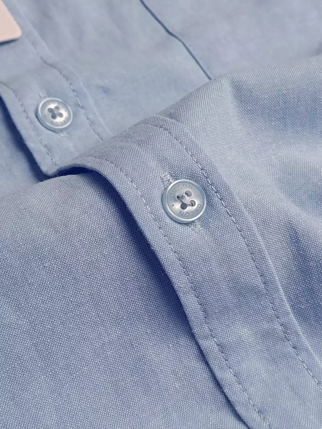 OXCON Kemeja Oxford Pria Pendek - Metro Series Light Blue