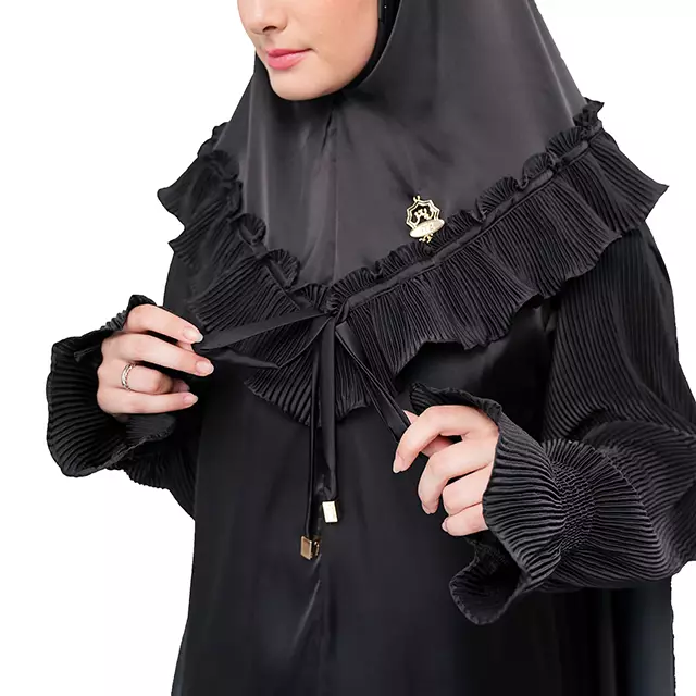 Jual Ritz Syari MUKENA HIJRAH 2 BLACK PREMIUM By RITZ SYARI Original ...