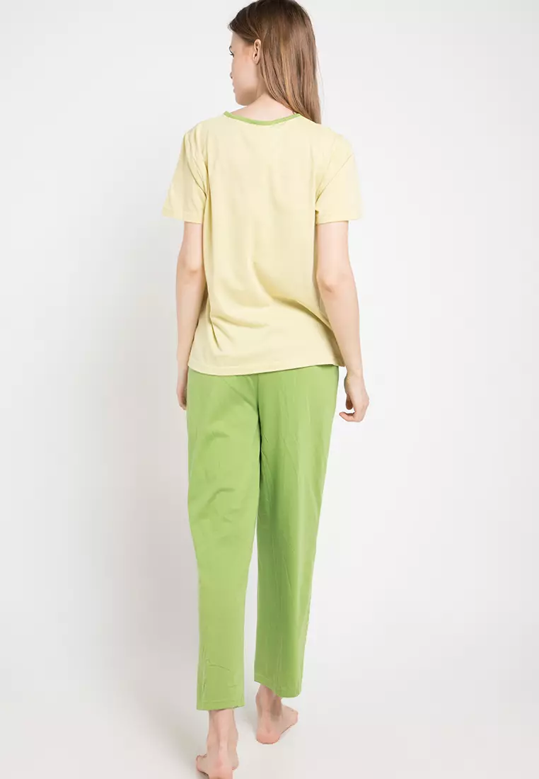 Pyjama Short Sleeve Long Pants Print I Should Sleepwear