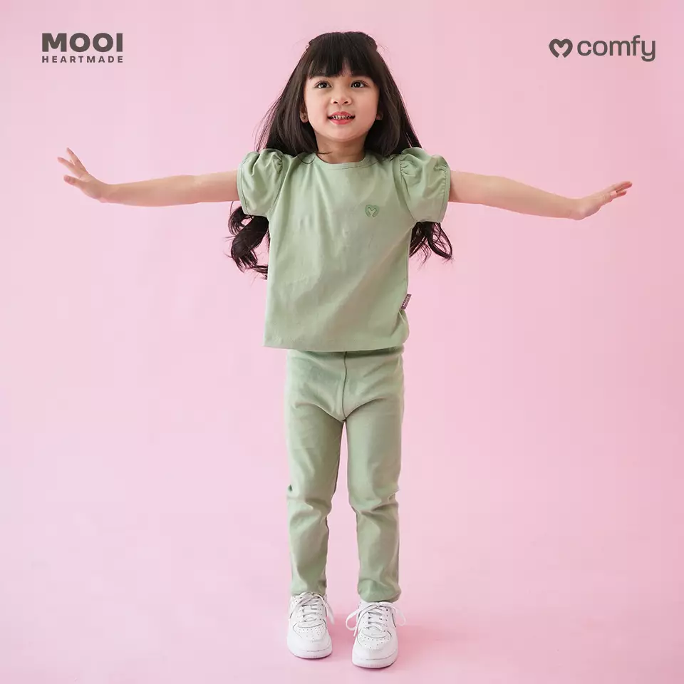 Mooi Legging Anak Polos Baby Legging Comfy Basic Legging - Black