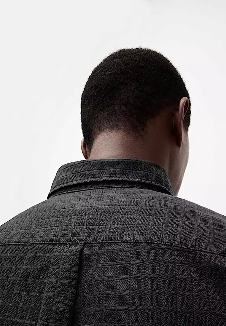 Pure Cotton Textured Shirt