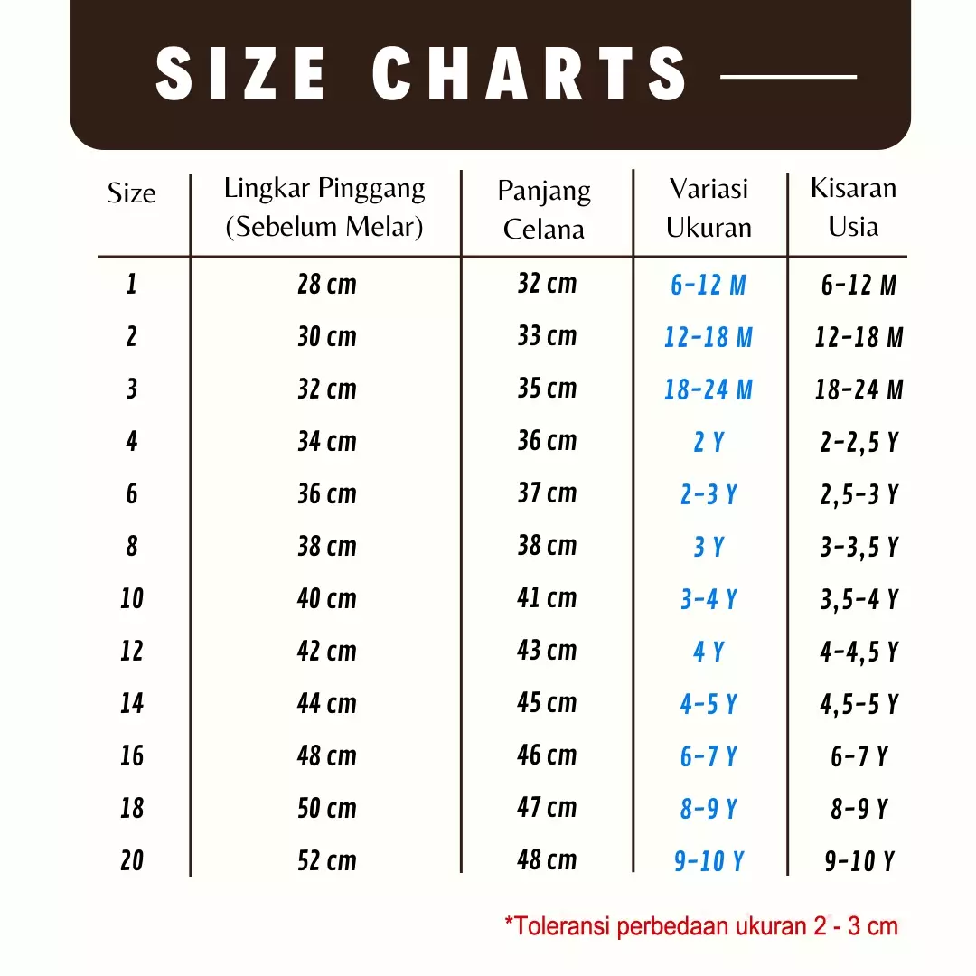 Wakakids Celana Jeans Pendek Anak Laki Laki dan Perempuan Unisex Usia 3 Tahun Hingga 10 Tahun Basic Polos 036