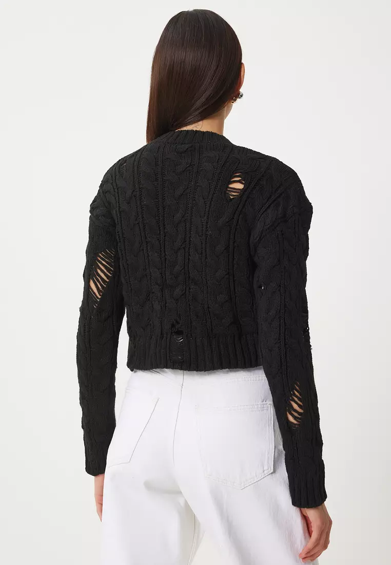 Knitted Cropped Jumper