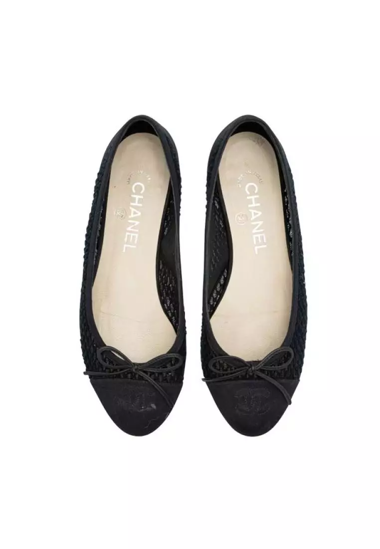 Chanel quilted clearance ballerina flats