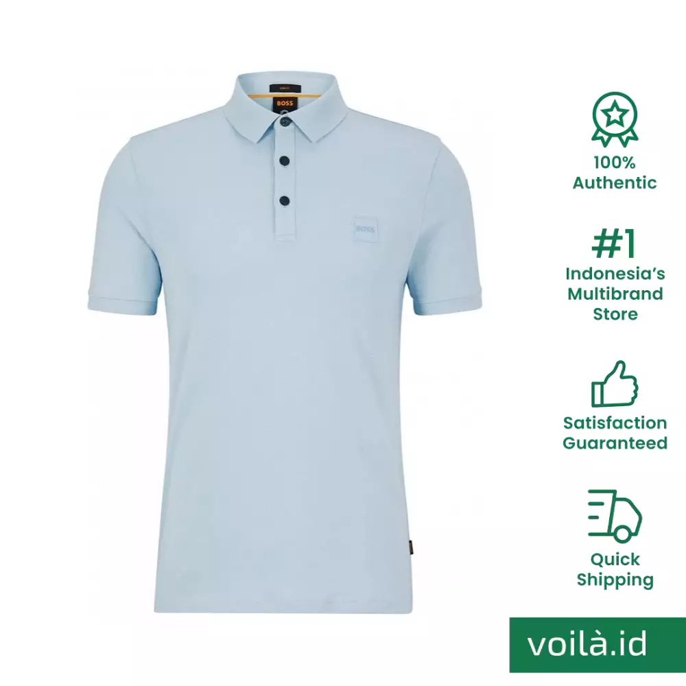 Jual HUGO BOSS Hugo Boss Passenger with Logo Patch Slim Fit Polo Shirt