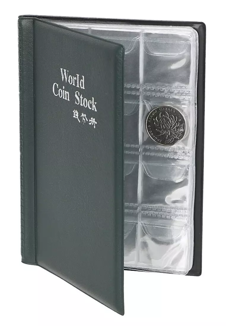 Bridgette Coin Wallet Dompet Album Koleksi Koin Many Slot Material Plastik ORIGINAL - Black