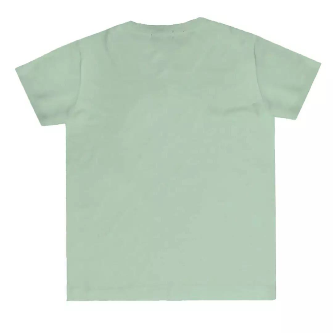 KU117 kaos anak boy girl polos hijau sage