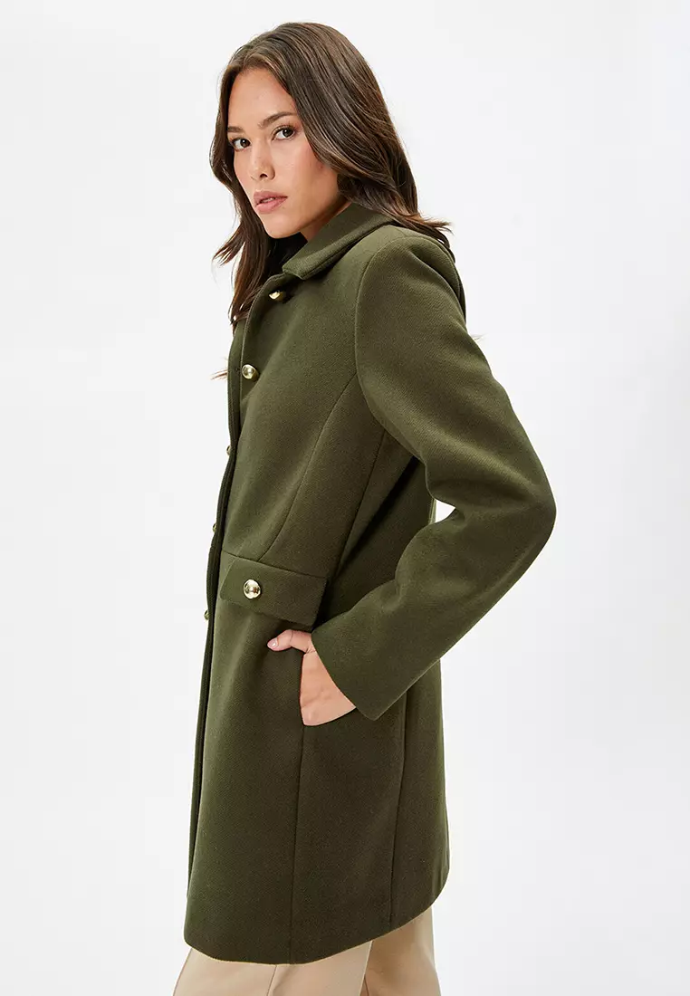 Gold Buttoned Kase Coat