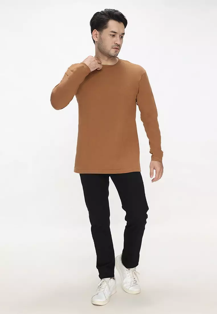 RBJ T-Shirt Cotton Lengan Panjang Pria 43026