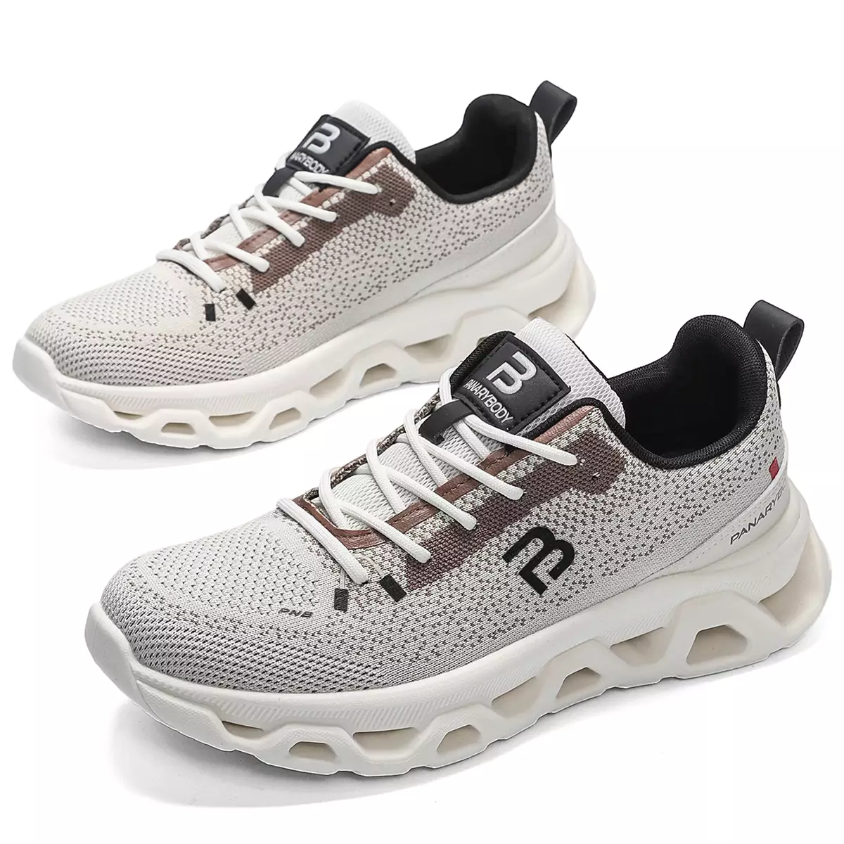 Sepatu Olahraga Cowok Bertali Kasual Running Sepatu Pria Ringan QNW520