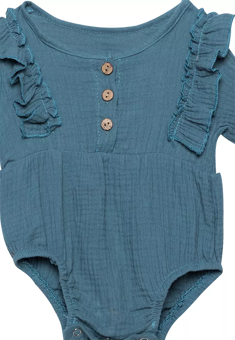 Solinas Ruffled Long Sleeves Playsuit