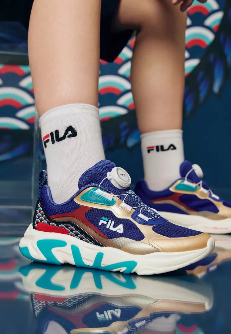 Colourful fila shop shoes