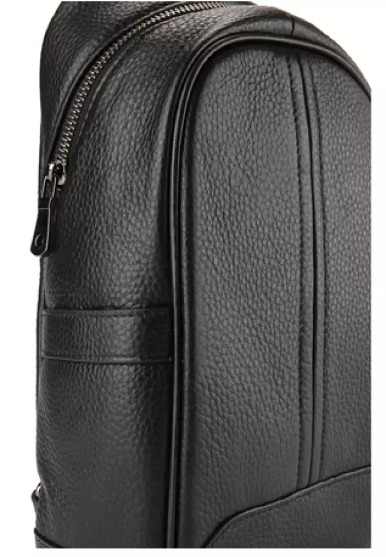 Pierre Cardin Tas Selempang Body Bag Pria Kulit 0112830701BLA