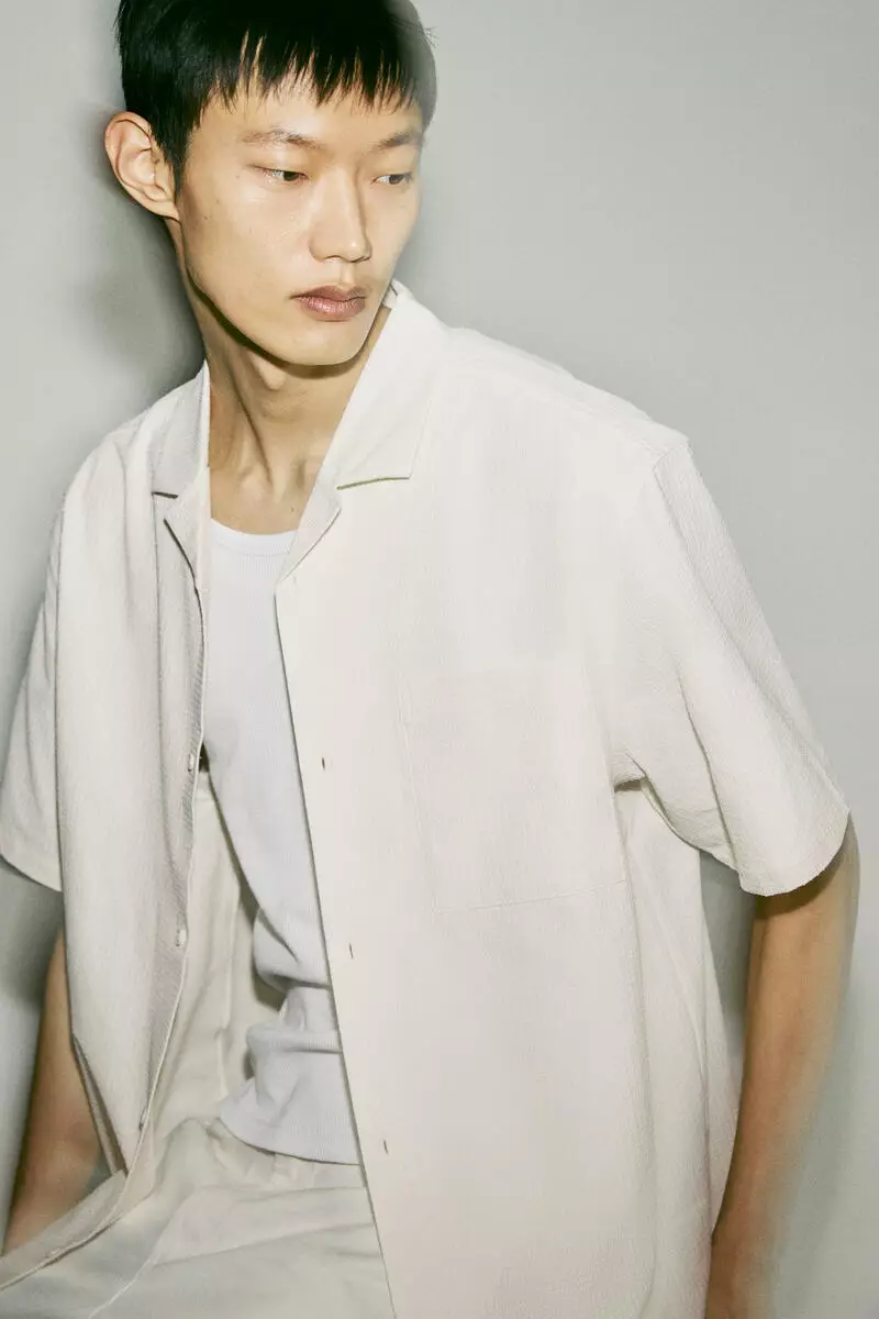 Loose Fit Textured resort shirt