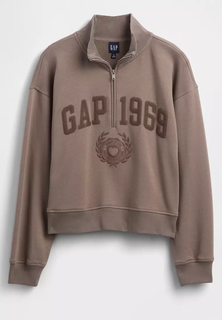 Buy GAP Logo Half Zip Sweatshirt 2026 Online | ZALORA