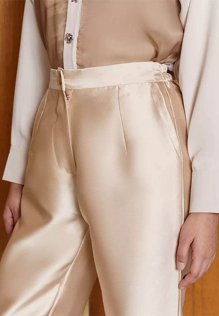 Jenna and Kaia - Dexa Pants Pale Gold - Celana Panjang Wanita