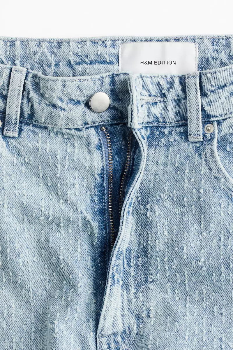 Bouclé denim jeans
