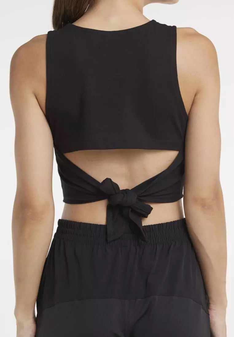 Fitwear Tanktop Olahraga Wanita VIVIAN BACKMESH SLIMFIT - BLACK