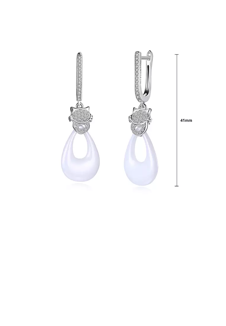 Ceramic discount drop earrings