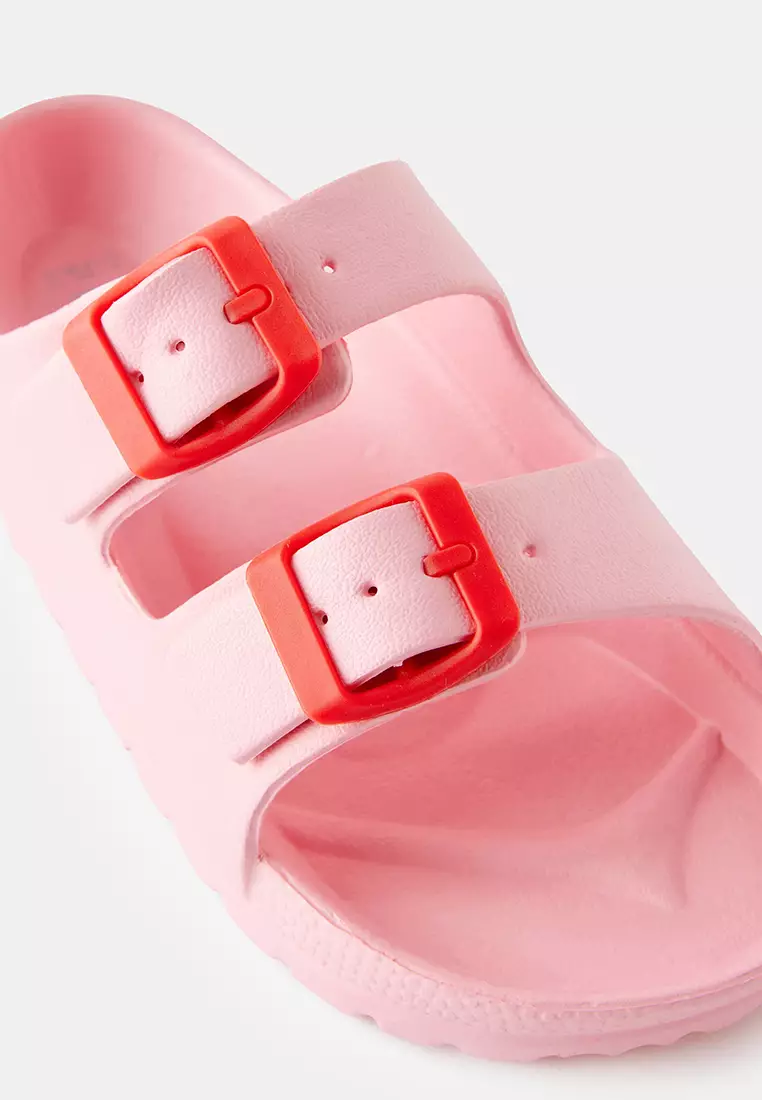 Twin Strap Slide Sandals