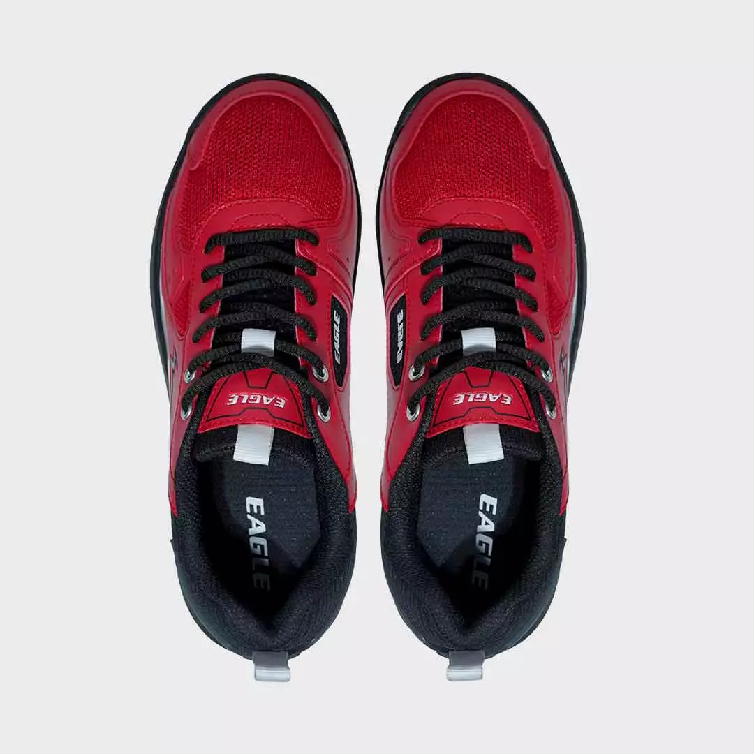 Eagle Sepatu Badminton Rally - MERAH/HITAM