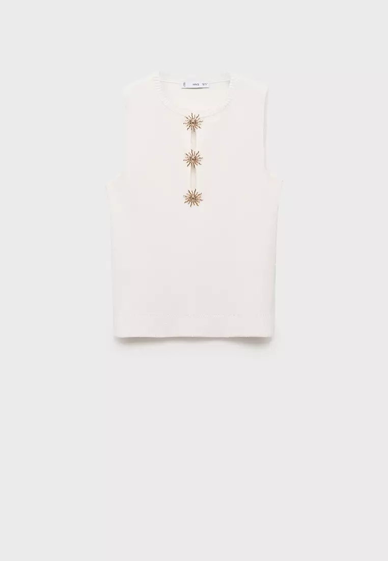 Top Knit Jewel Buttons Soles