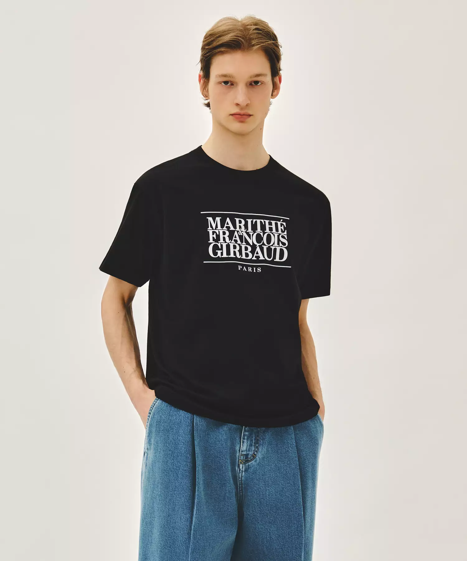 MARITHE Classic Logo Tee Black