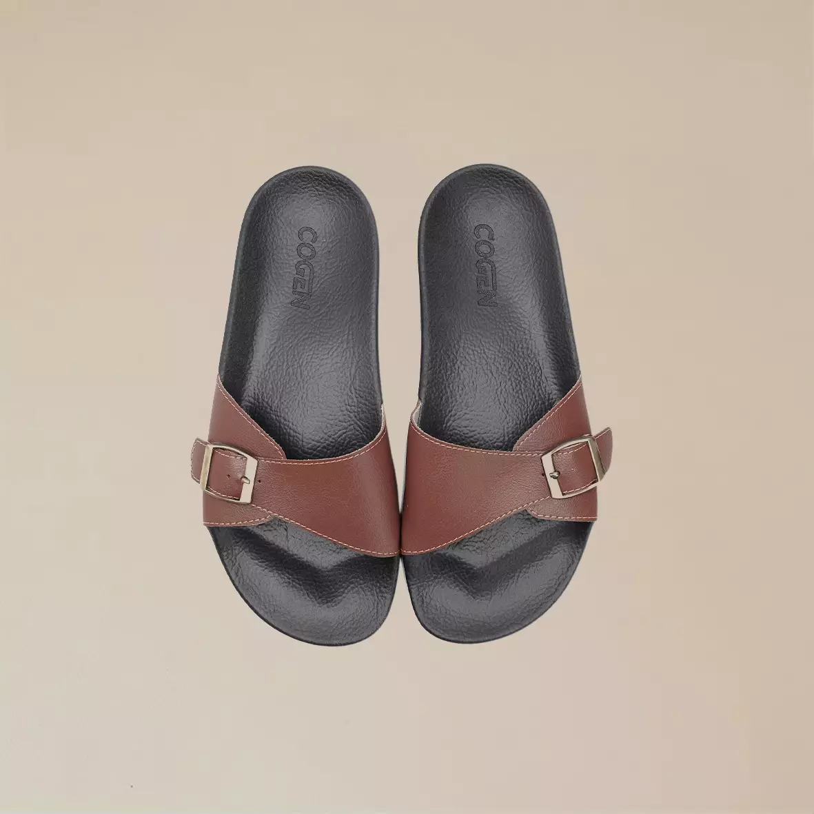 Sandal Wanita Cogen Aruna Series - Tan