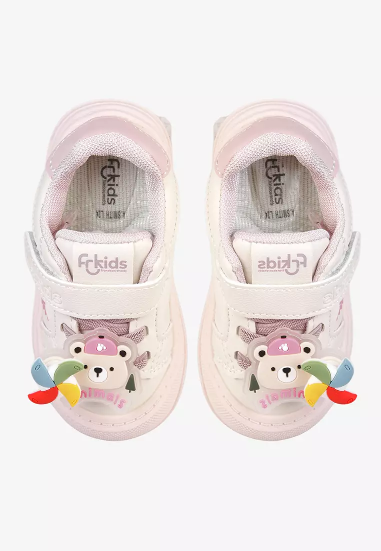 Sepatu Sneakers Tali Anak Bayi Pre Walker Baby Unisex A.Smith in Pink