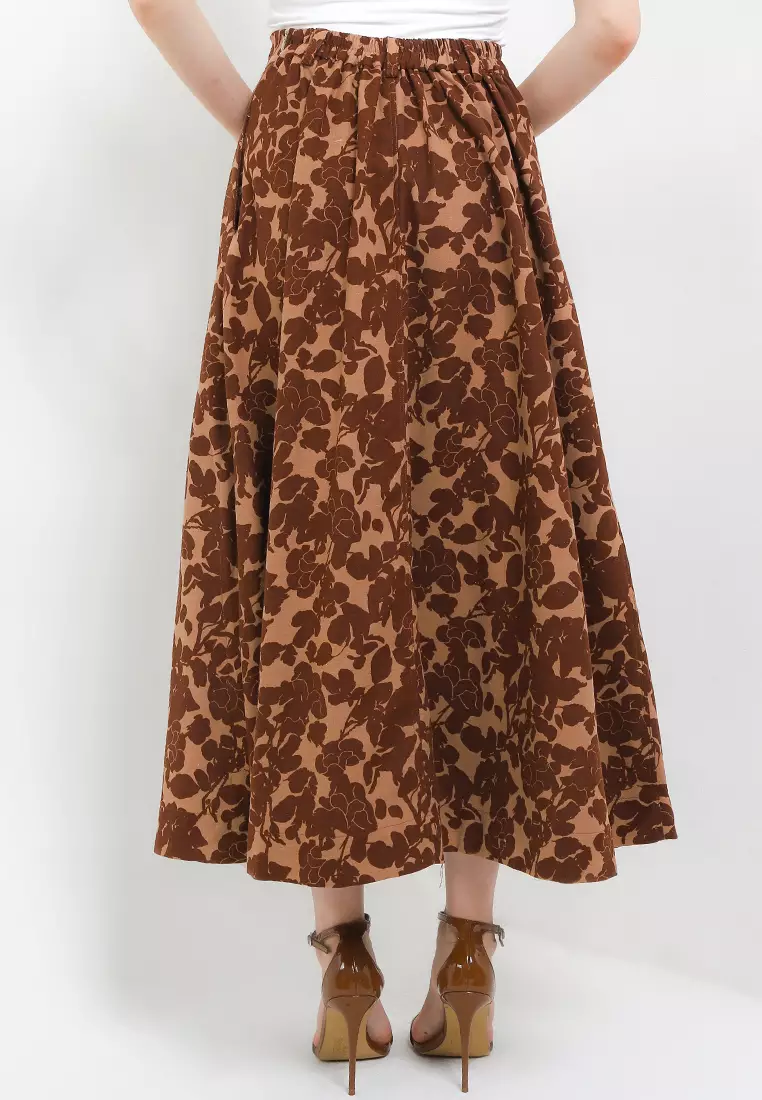 Elastic-waisted Long Skirt Alaia+Lining