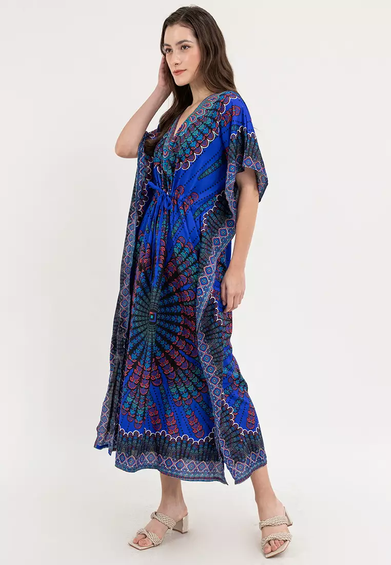 Victoria Vneck Kaftan Dress