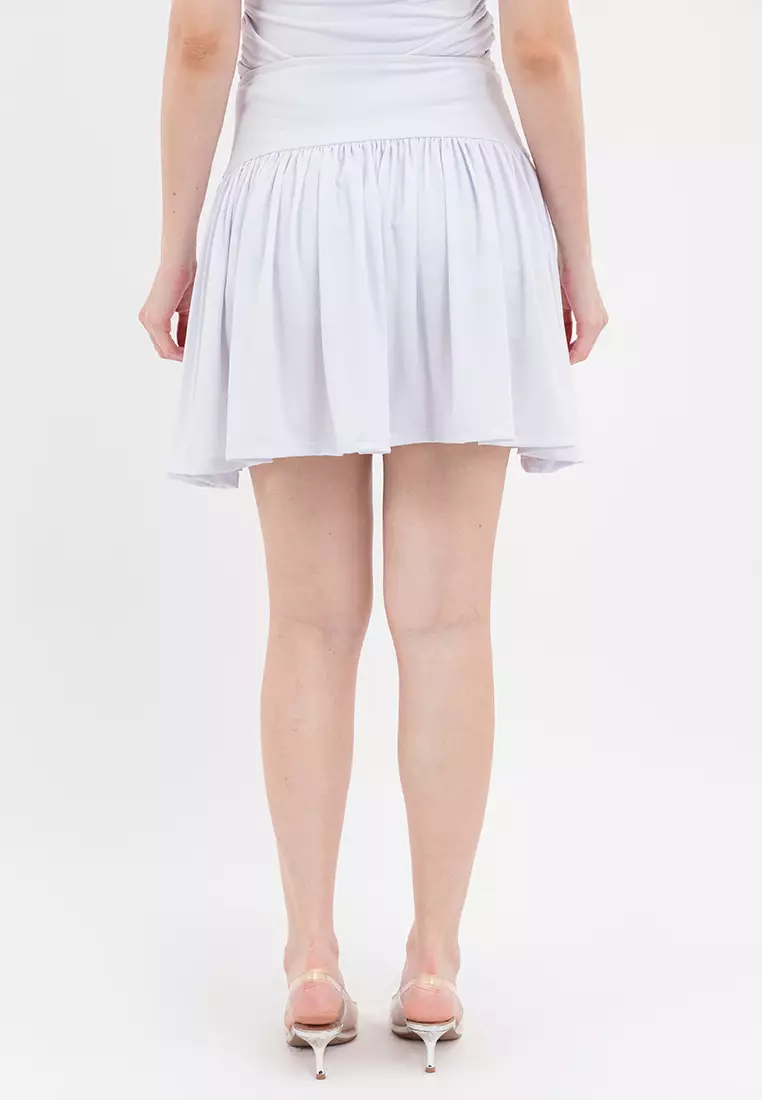 Dolly Basic Gathered Mini Skirt