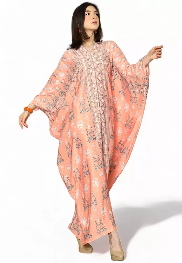 Kanzi Exclusive Long Sleeve Songket Kaftan