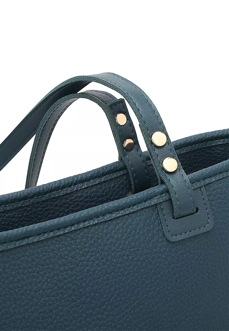 Women's Tote Bag / Shoulder Bag / Top Handle Bag - Blue