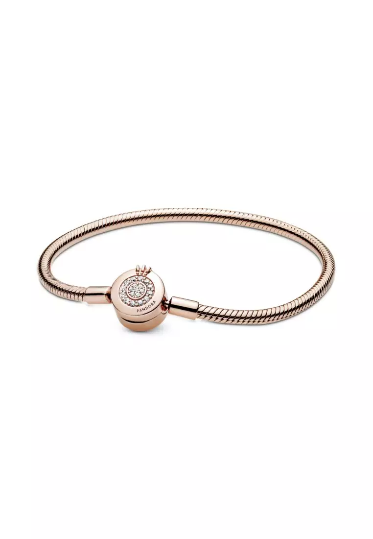 Buy PANDORA Pandora Moments 14K Rose Gold Plated Sparkling Crown O